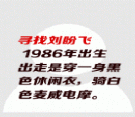 失踪人员：刘盼飞